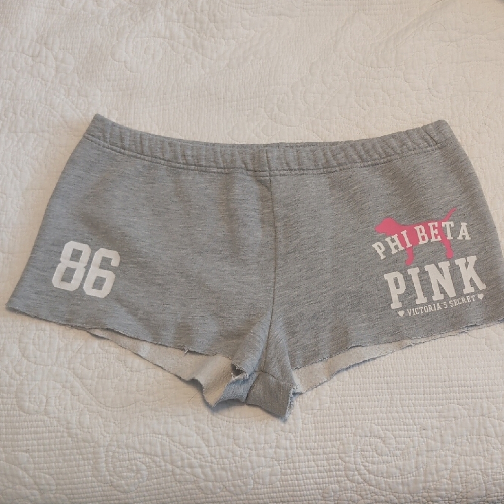 Vintage Y2K PINK Victoria's Secret Gray Lounge Shorts